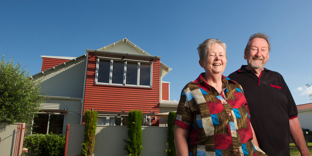 Rotorua values are upmore than 10 per cent, thanks partly to an increase of out-of-towners such as Mike and Alison Hover moving to Rotorua. Photo/Stephen Parker