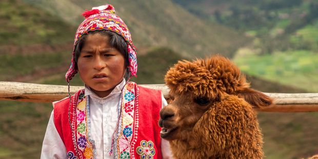 The Inca Trail goes past the ruins of the Inca civilisation, alpacas and llamas and locals in colourful dress. Photo / 123RF