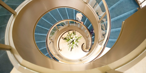 The atrium of the 3600-passenger monolith Britannia.