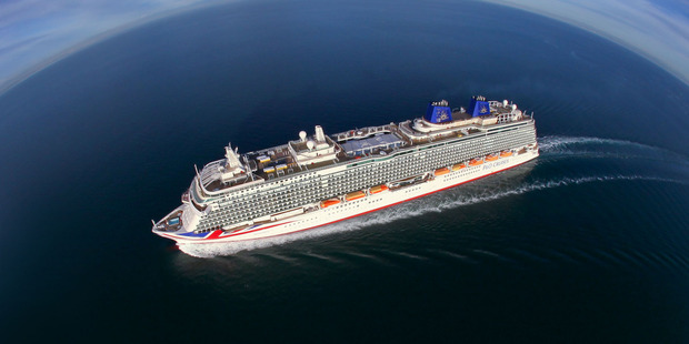 P&O's MV Britannia is based at Southampton, England. Photo / NZME.