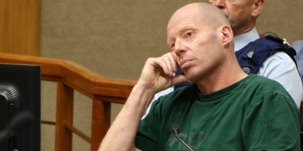 Russell John Tully was removed from court this morning after an outburst. Photo / Pool