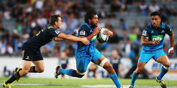 Steven Luatua will play his 50th game for the Blues against the Crusaders in Christchurch tonight. Photo / Getty Images