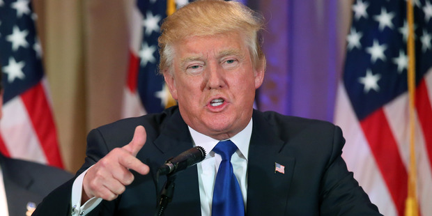Republican presidential candidate Donald Trump speaks on Super Tuesday. Photo / AP