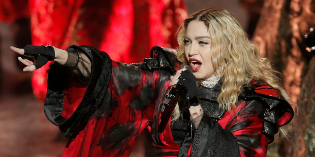 Madonna performs during the Rebel Heart World Tour. Photo / AP