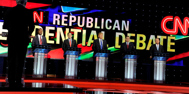 Republican presidential candidates. AP Photo/Pat Sullivan