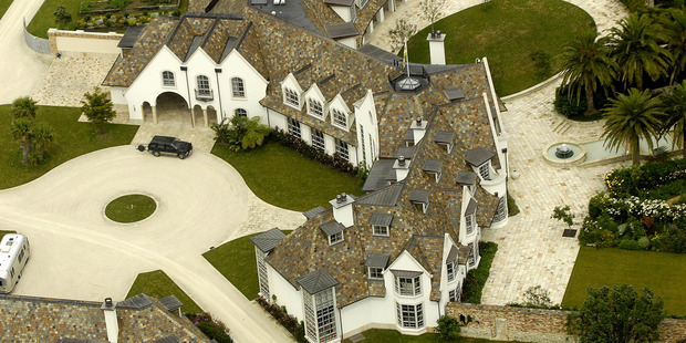 Formerly the 'Dotcom Mansion' before that the 'Chrisco Property' - this mansion is up for sale again. Photo / Jason Dorday.