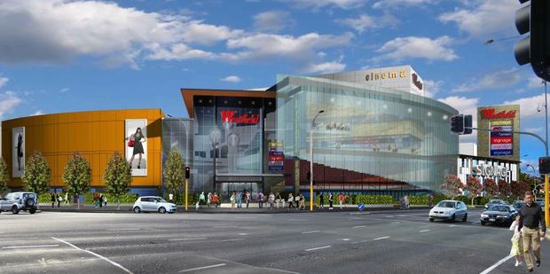 Westfield St Lukes artist impressions of the expanded mall, seen from the corner of St Lukes Rd and Morningside Drive.