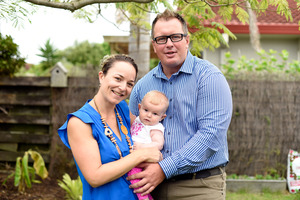 Nathan Hight and Jenny Hight traded in Sydney for Papamoa to return to the Bay of Plenty to be close to family after having their first child Frankie. Photo/George Novak