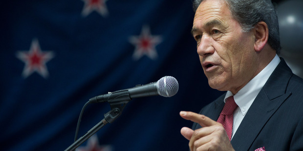 Winston Peters spoke at a meeting in Whangarei yesterday in which he said restrictions should be placed on people living in the country as residents. Photo / Getty Images