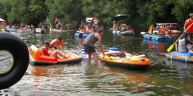 The clean, sparkling water of the Manawatu River has been attracting swimmers all summer.