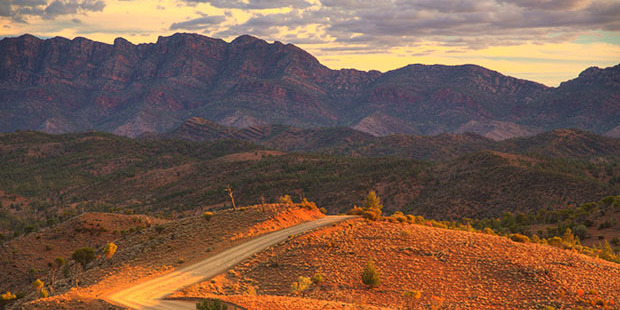 The Flinders Ranges unfold into the centre of Australia north of Kapunda. Photo / iStock