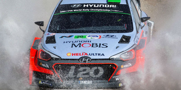 Hayden Paddon at Rally Mexico. Photo / Getty