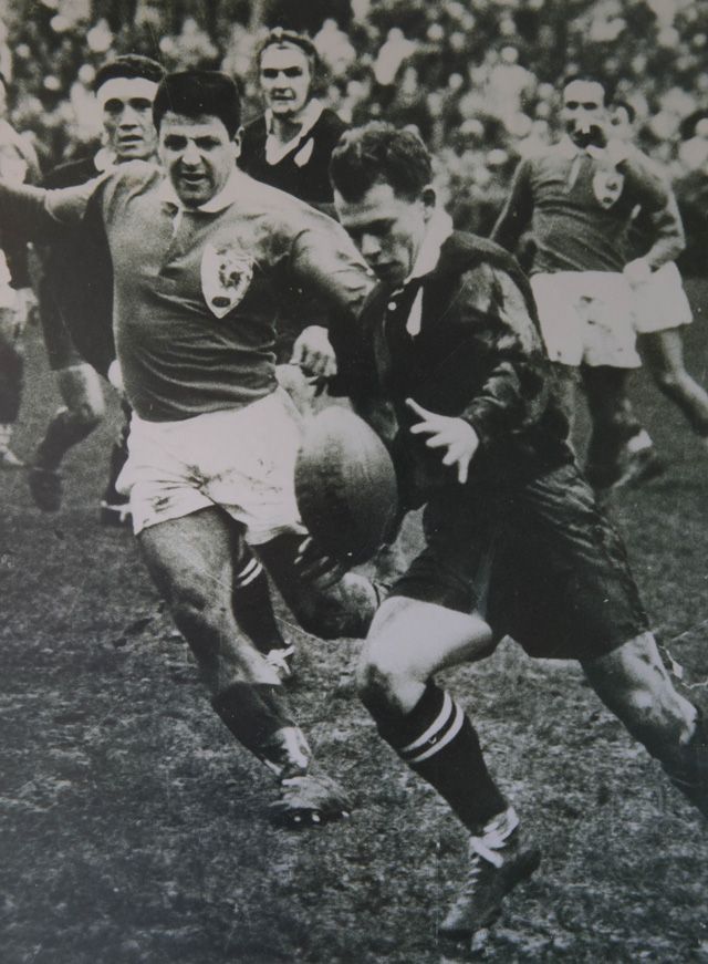 Neil Wolfe in his playing days for the All Blacks against France. Photo / Supplied