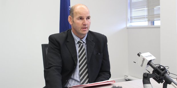 Acting Detective Sergeant Stu Harvey fronted media to discuss the ongoing investigation into the disappearance of Mike. Photo / Supplied