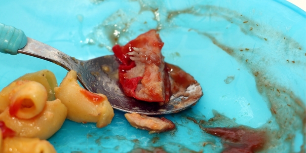 SAUSAGE SURPRISE: The rat's foot found in a saveloy.