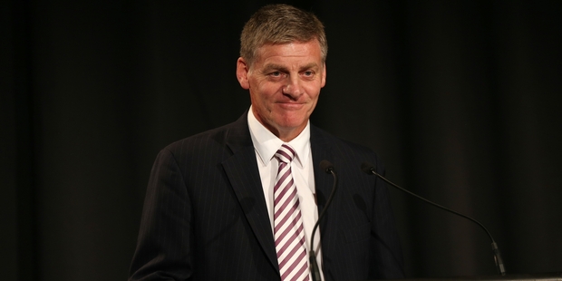 The first time I met Bill English was at last year's Parliamentary Press Gallery party. Photo / Doug Sherring