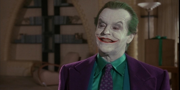 Jack Nicholson as the Joker in Tim Burton's 1989 Batman.