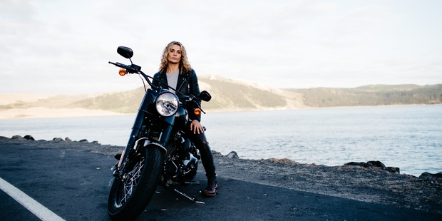 Danielle Cormack is back in New Zealand for this weekend's Harley-Davidson Iron Run, New Zealand's biggest motorcycle festival. Photo / Supplied