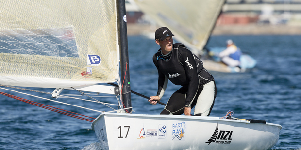 Junior in action during the 2014 ISAF Sailing World Championships. Photo / Getty Images