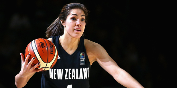 Kalani Purcell playing for the Tall Ferns. Photo / Getty Images