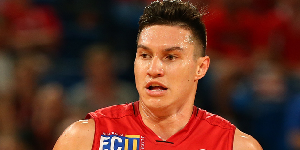 Jarrod Kenny playing for the Perth Wildcats. Photo / Getty Images