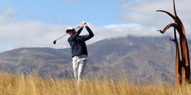 Steven Alker has been climbing the leaderboard at the New Zealand Open at The Hills. Photo / Getty