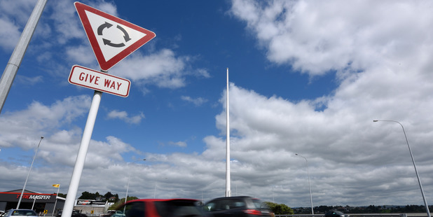 The alternative New Zealand flag design has been stolen from the Takitimu Drive flag pole, where it had been flying this morning. Photo/George Novak