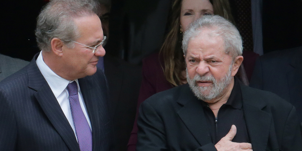 Former Brazilian President Luiz Inacio Lula da Silva (Right). Photo / AP
