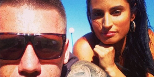 Shaun Kenny-Dowall and his partner Jessica Peris in a photo sourced from his Instagram @skennydowall