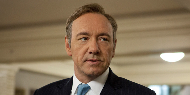 Kevin Spacey stars in the TV series House of Cards.