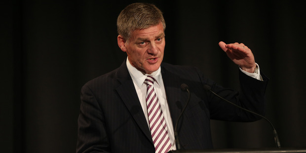 Finance Minister Bill English jumped the gun at the annual finance lunch at the Stamford Plaza in Auckland on February 25. Photo / Doug Sherring