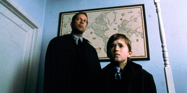 Bruce Willis and Haley Joel Osment star in The Sixth Sense.