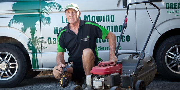 Lawn Mowing Tauranga owner Dan Price said he saw the most grass growth in the past 10 years during February. Photo / Andrew Warner