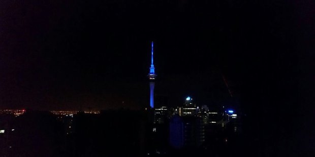The electricity outage left nearly 5000 households near the Auckland CBD without power. Photo / Punish Budhiraja Twitter