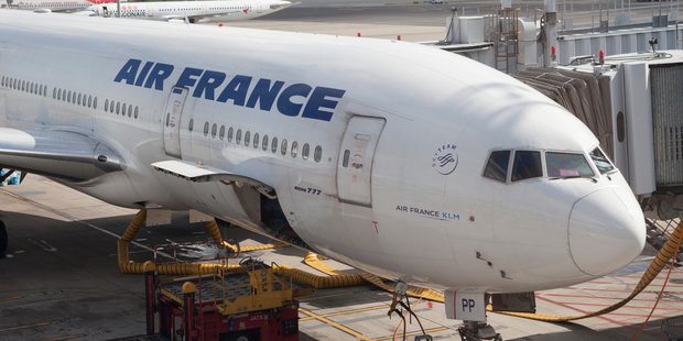The baby was hidden on board an Air France flight. Photo / iStock