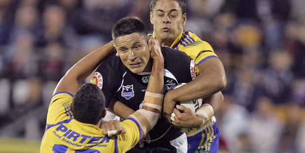 Steve Price in action during the last time the Warriors won a round one game.