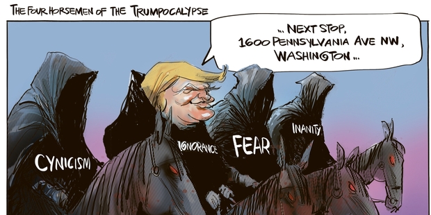 Donald Trump's rise in popularity is a frightening concept for the United States.
