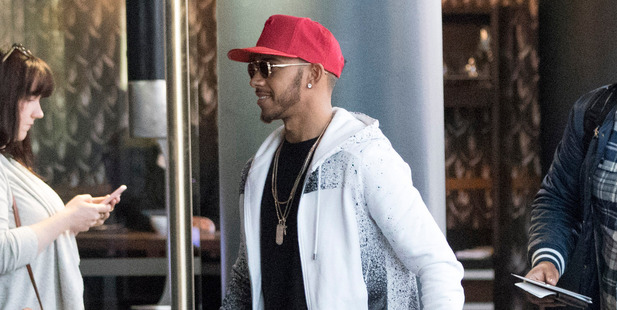 F1 driver Lewis Hamilton arrives in Auckland New Zealand for a short holiday ahead of the Melbourne Grand Prix. Photo / Supplied