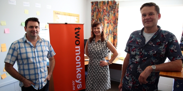 KNOWLEDGE: Jason Lane, Nicole Hampton and Iain Whittaker are keen to educate businesses and organisations about the importance of strong media and web presence.