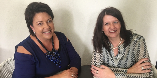 Paula Bennett (left) and Victoria Crone at Prego restaurant. Photo / Corazon Miller