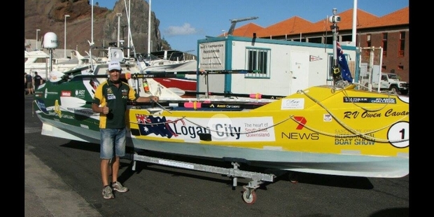 The ocean-going kayak will require 700,000 strokes of the oar to cross 2141km of the Tasman Sea from NSW to Taranaki. Photo / Supplied