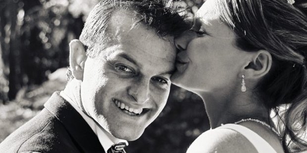 Paul and Danica Weeks. Mr Weeks was a passenger aboard the MH730 flight which went missing. Photo / Supplied