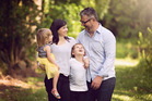Andrea Cummerfield and Andrew Nalder with their children Mia and Mackay.