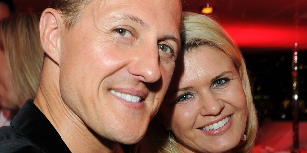 Michael Schumacher and his wife Corinna in 2011. Photo / Getty Images