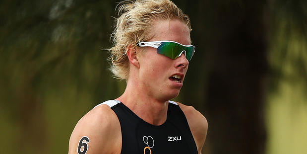 Sam Ward competes in the Team Relay during the Australian Youth Olympic Festival. Photo / Getty Images