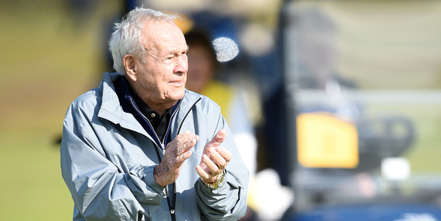 Arnold Palmer during the Champion Golfers' Challenge. Photo / Getty Images