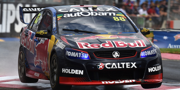 Jamie Whincup drives during the Clipsal 500 at Adelaide Street Circuit. Photo / Getty Images