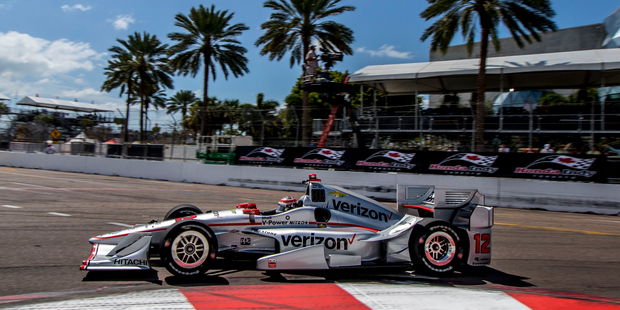 Will Power drives during practice for the Firestone Grand Prix in St Petersburg. Photo / Getty Images