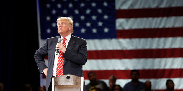 Republican presidential candidate Donald Trump fires up the crowds. Photo / Getty Images
