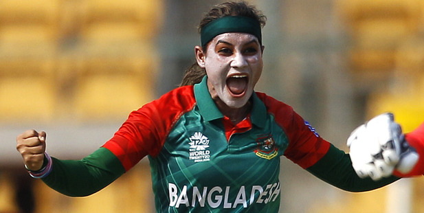 Bangladesh's captain Jahanara Alam. photo / AP